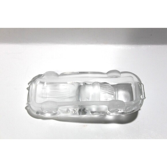 Vintage Collectible Jaguar Frosted Glass Sculpture Paperweight Crystal Car 6.5" - Picture 6 of 6